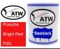 Preview: Porsche, Bright Red, P3G: 1L Lackdose, von ATW Autoteile West.